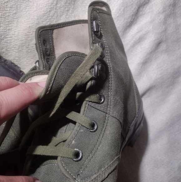 Cabela’s Army Green Canvas Fishing Boots Green Boots - Picture 8 of 14